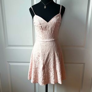 Baby Pink Aqua Mini Dress
